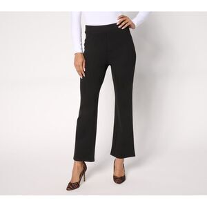 Fashion Women's Petite Pants P2XS Sculpted Pull-On Ponte Pant Black A689891